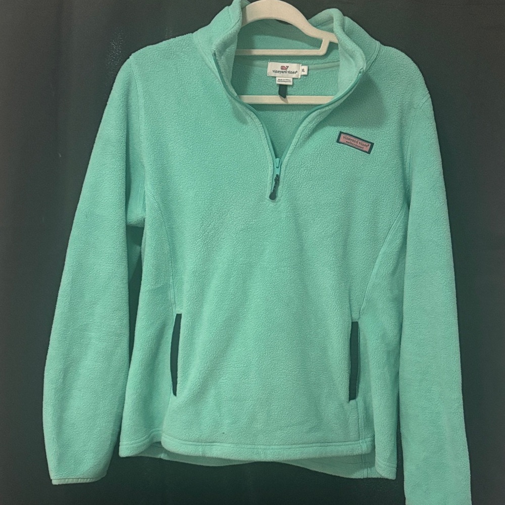Vineyard Vines Aqua Fleece Jacket
